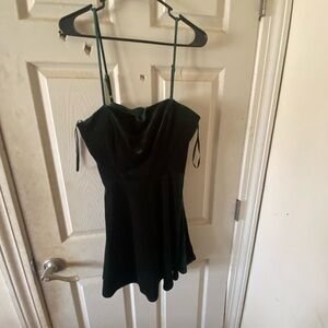 Elegant Black Velvet Dress